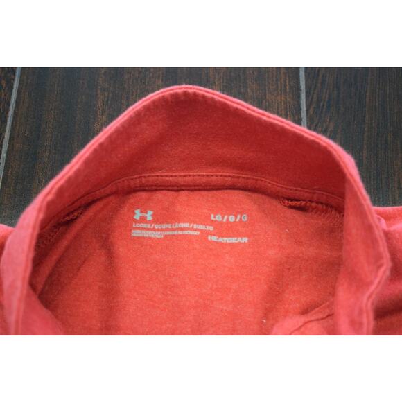 Under Armour Zip Neck Golf Jacket HeatGear Loose Charged Cotton Mens Size Large - Picture 9 of 10